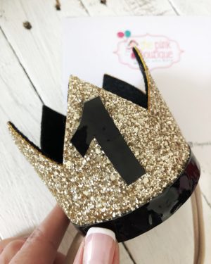 Glitter στέμμα μαύρο