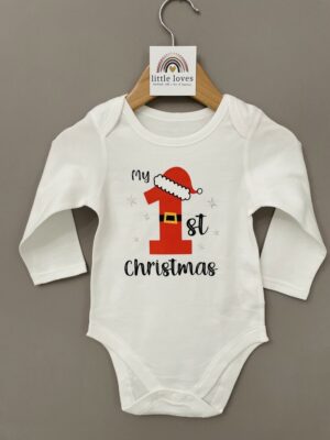 βρεφικο φορμακι my first christmas αγιος βασιλης